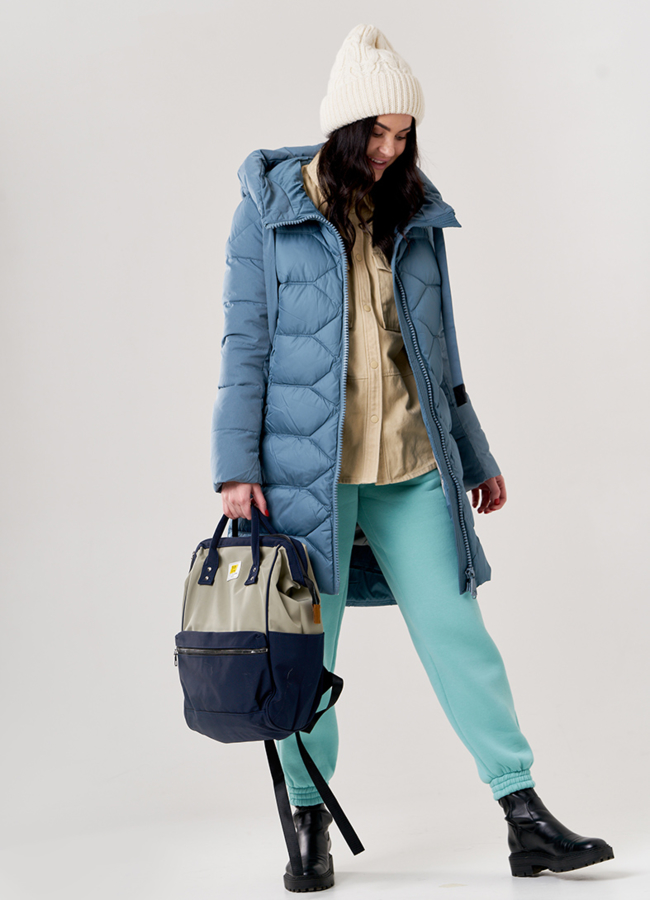 Рюкзак женский  модель № 3301 меха малина