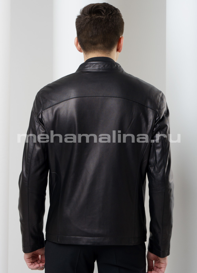 Кожаная куртка модель № KP-178 универмаг малина