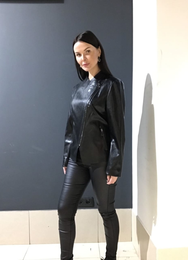 Куртка из эко кожи  модель № 9707 в кредит