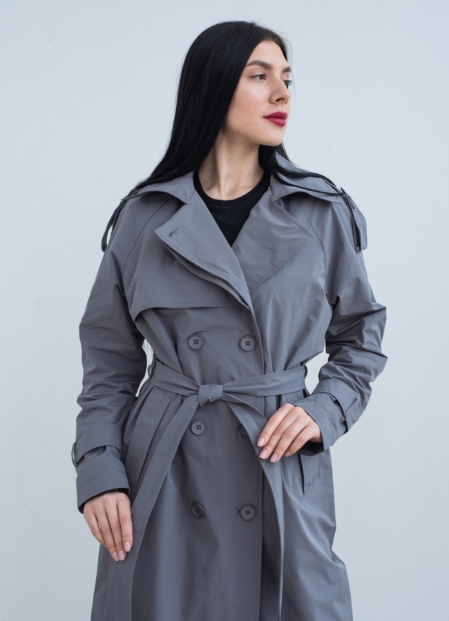 Плащ женский с поясом  модель № 22723 универмаг малина