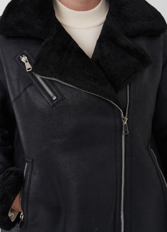 Женская дубленка из эко замши  модель № 25413 универмаг малина