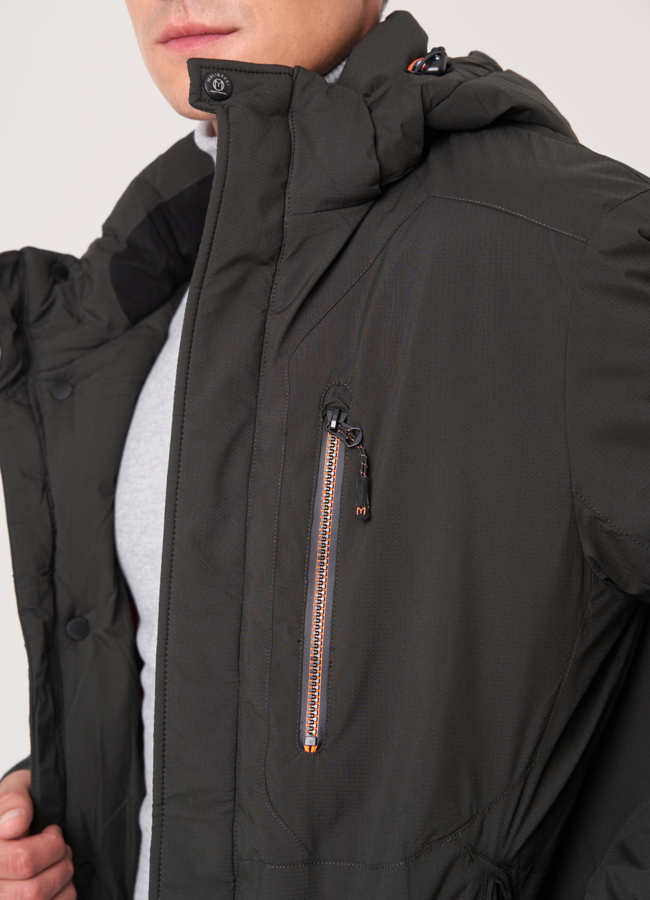 Куртка с капюшоном на молнии модель №  в кредит