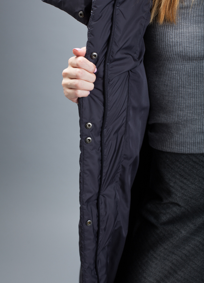 Пуховик женский на биопухе модель № П-336 в кредит