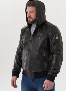 Мужская кожаная куртка 