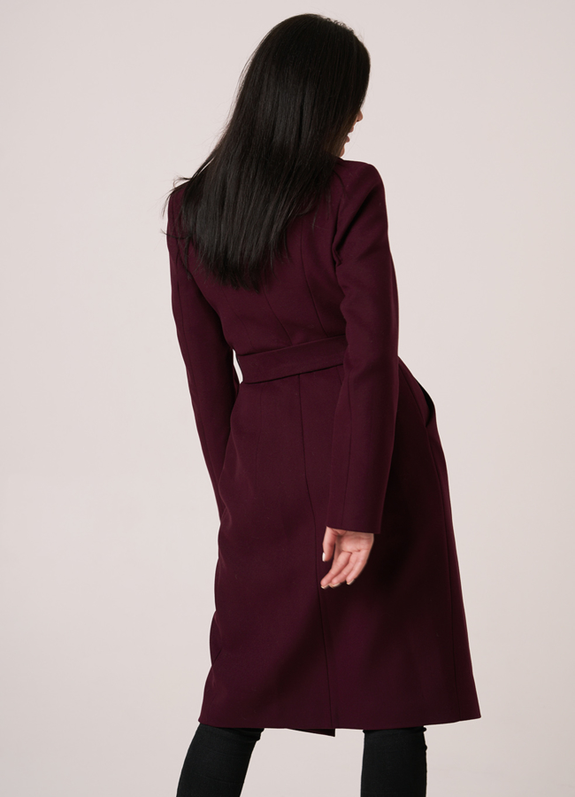 фото Женское приталенное пальто модель № 10982