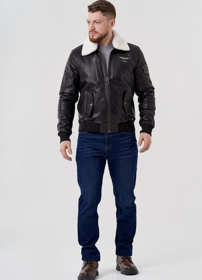 Мужская куртка- пилот  модель № 24390 универмаг малина