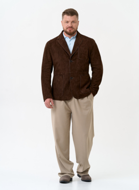 Мужской пиджак из натуральной замши
