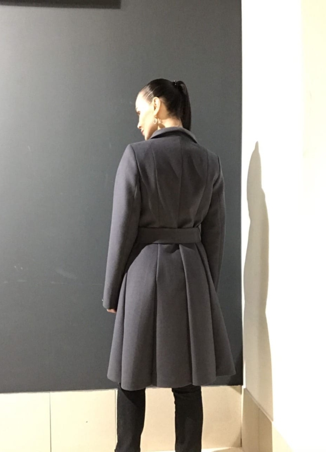 фото Пальто в цвете графит модель № 034