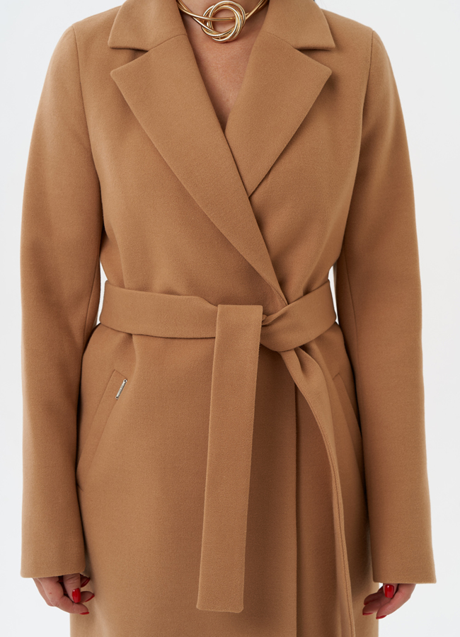 Женское пальто с английским воротником модель № 28890 универмаг малина