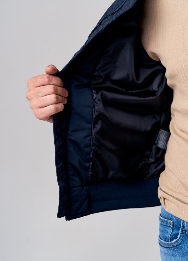 Куртка бомбер мужская синего цвета модель № MC 110 универмаг малина