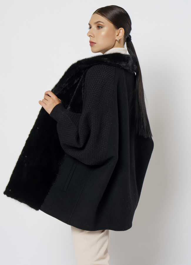 Короткий кардиган черного цвета модель № 2021-1/2 универмаг малина