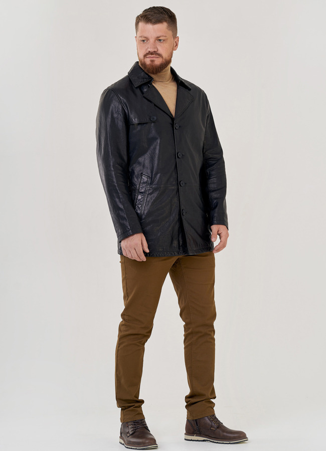 фото Мужская кожаная куртка  модель № 23141, 24381 фото Мужская кожаная куртка  модель № 23141, 24381