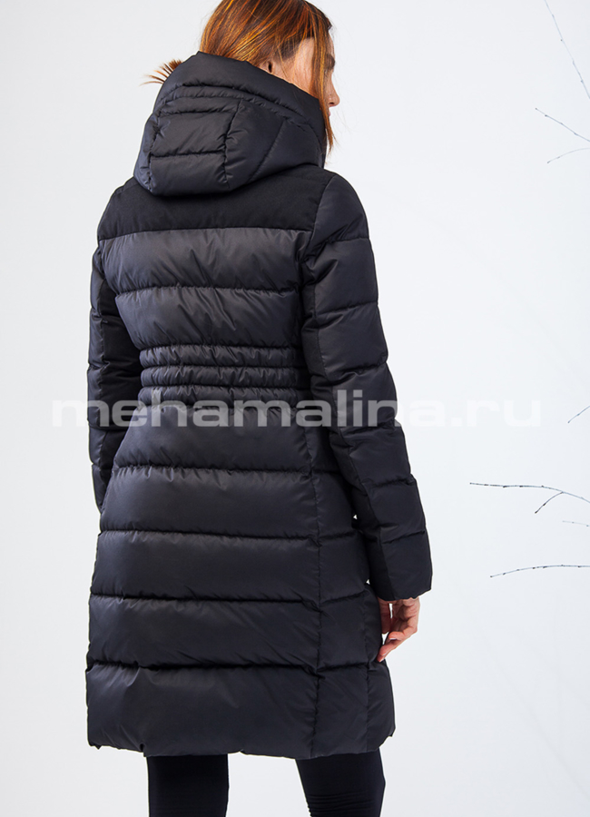 фото Пуховик черного цвета Clasna модель № П-192