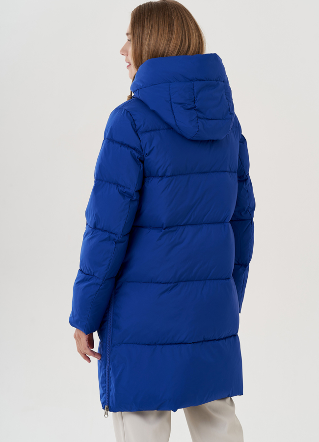 Пуховик женский с капюшоном  модель № 25032 универмаг малина