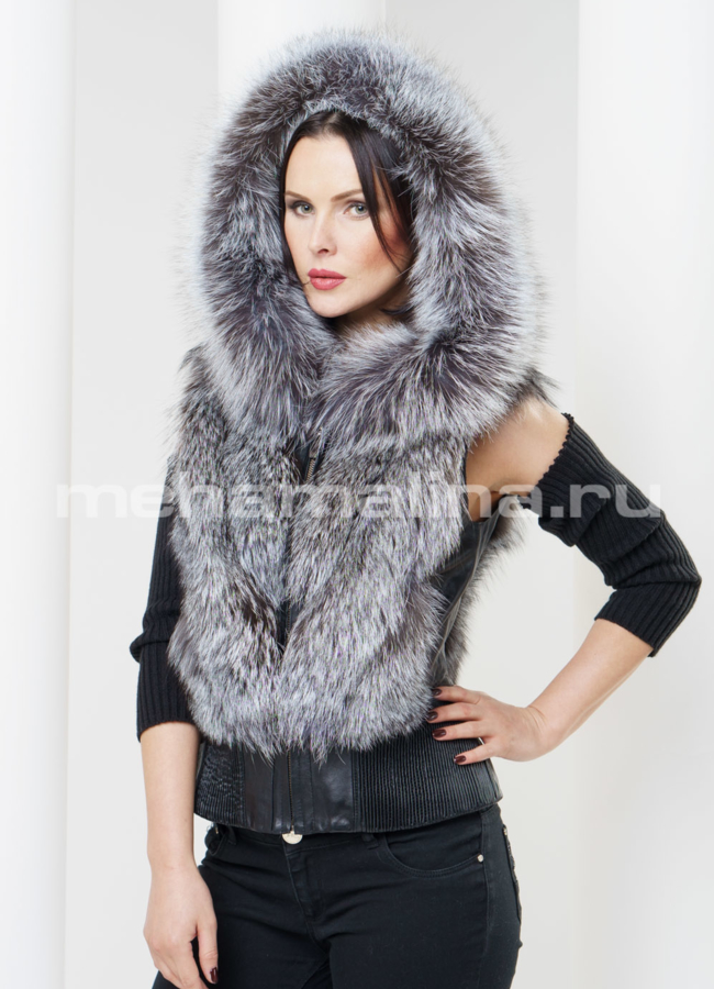 Жилетка из чернобурки модель № M-73 в рассрочку