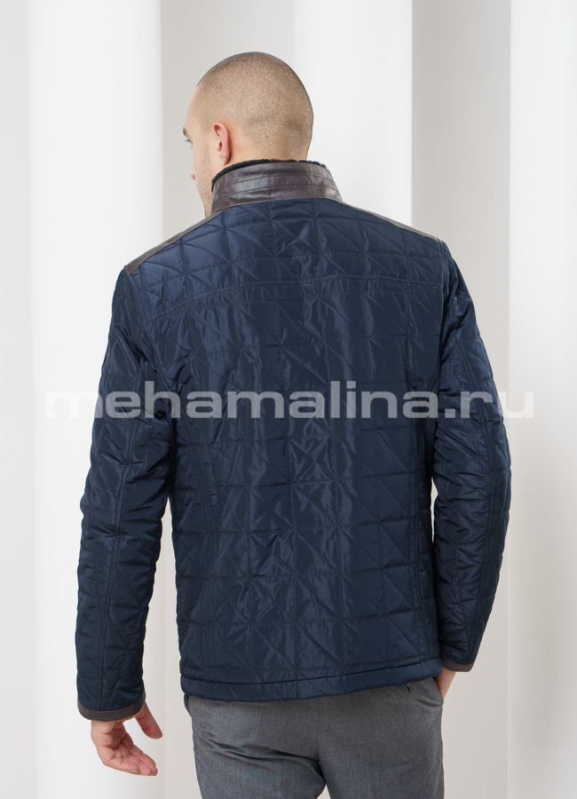 Куртка синего цвета модель № KP-112 в кредит