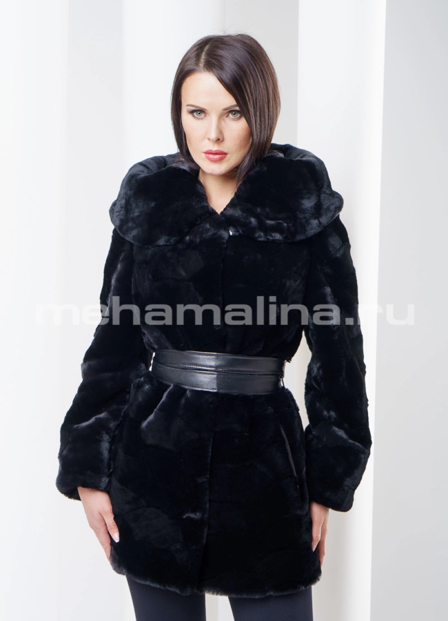 фото Шуба мутоновая из кусочков модель № S-270