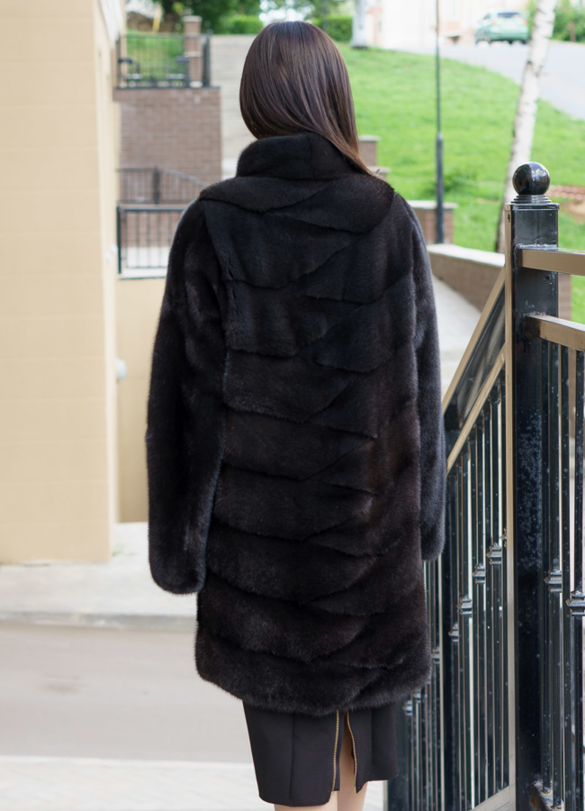 фото Шуба из скандинавской норки модель № S-141