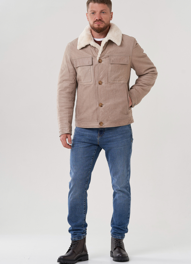 Куртка мужская из натуральной кожи модель № 82300 универмаг малина