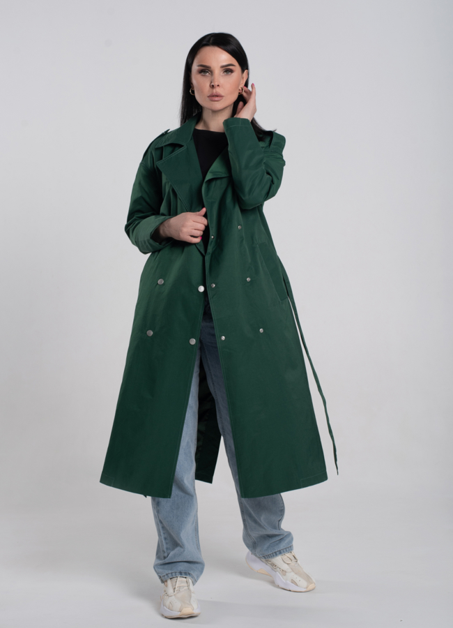 фото Плащ женский с английским воротником   модель № 24549