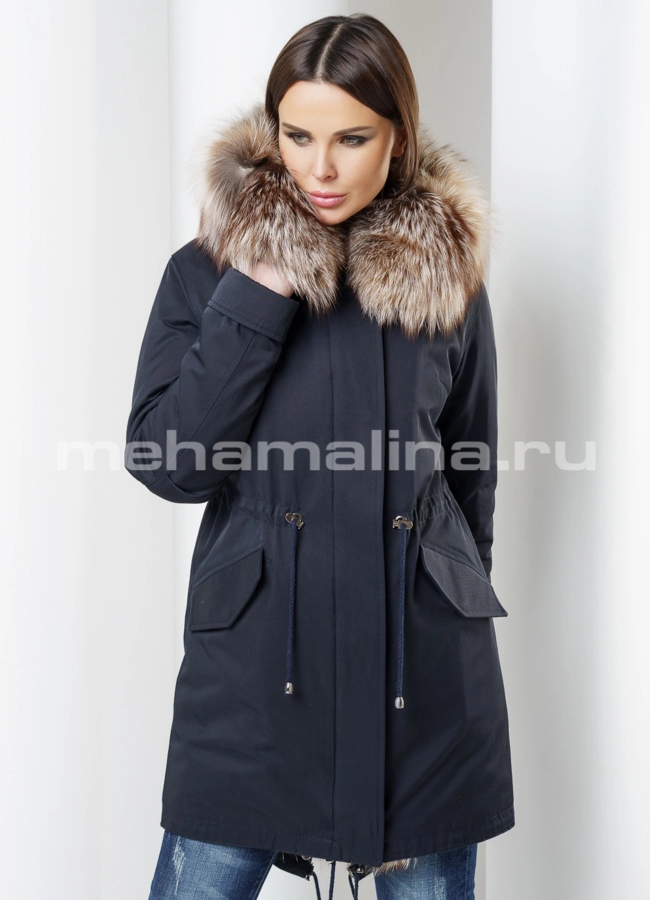 Меховая парка модель № П-165 универмаг малина