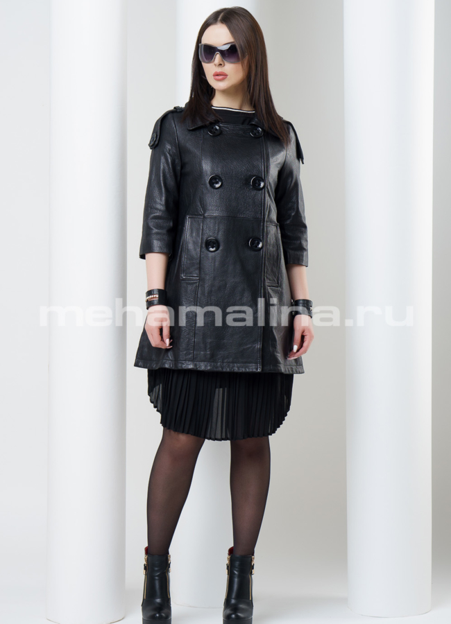 Кожаный френч модель № K-336 в рассрочку