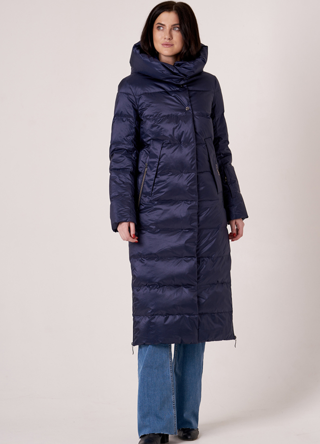 Удлиненная зимняя куртка модель № 3173 в рассрочку