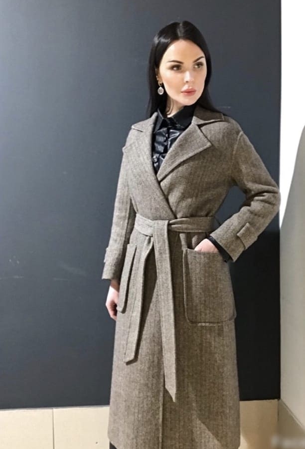 Пальто женское из шерсти модель № 12193 в рассрочку