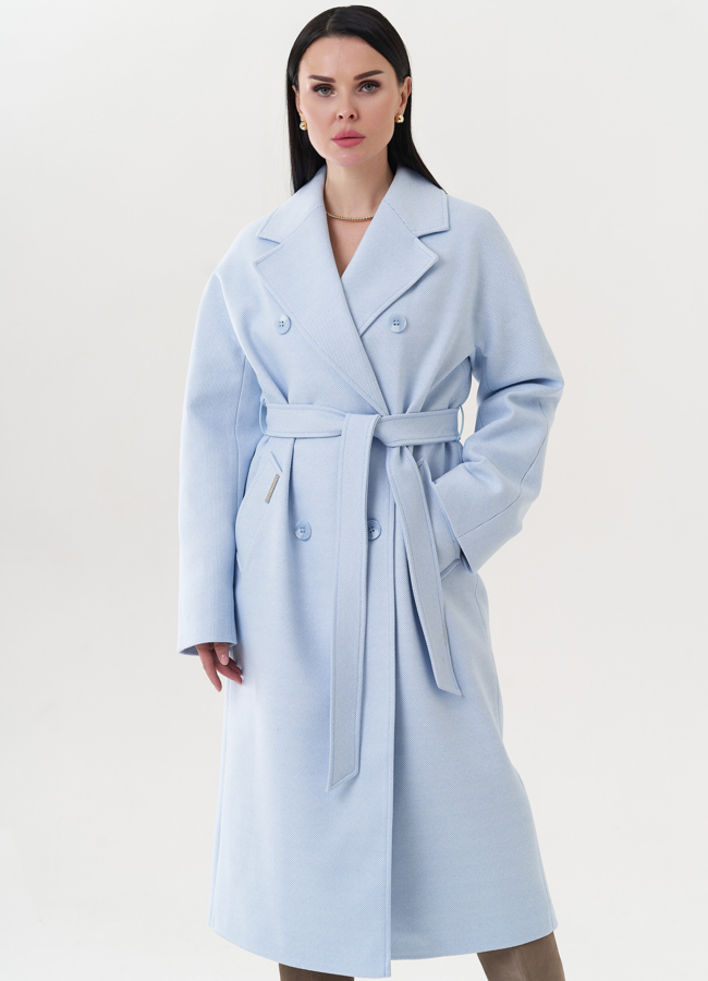 фото Женское пальто с английским воротником модель № 26720
