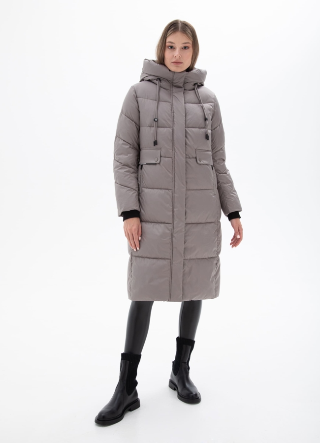 фото Пуховик женский с капюшоном  модель № 25511
