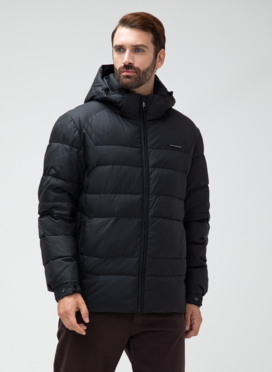 Мужской пуховик с капюшоном 