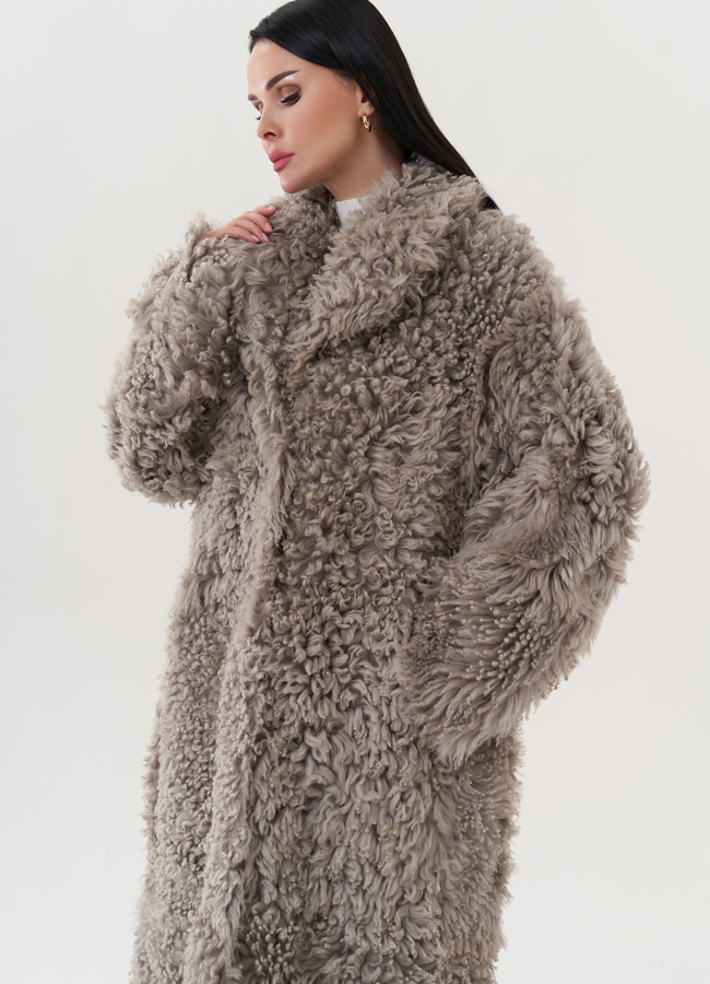 фото Двухсторонняя натуральная дубленка модель № 26829