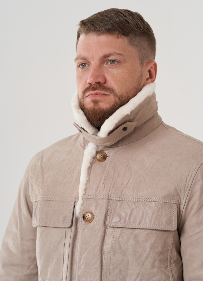 Куртка мужская из натуральной кожи модель № 82300 универмаг малина