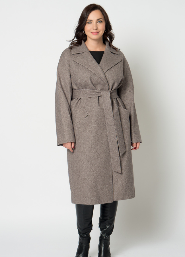 фото Пальто женское с английским воротником модель № 21548