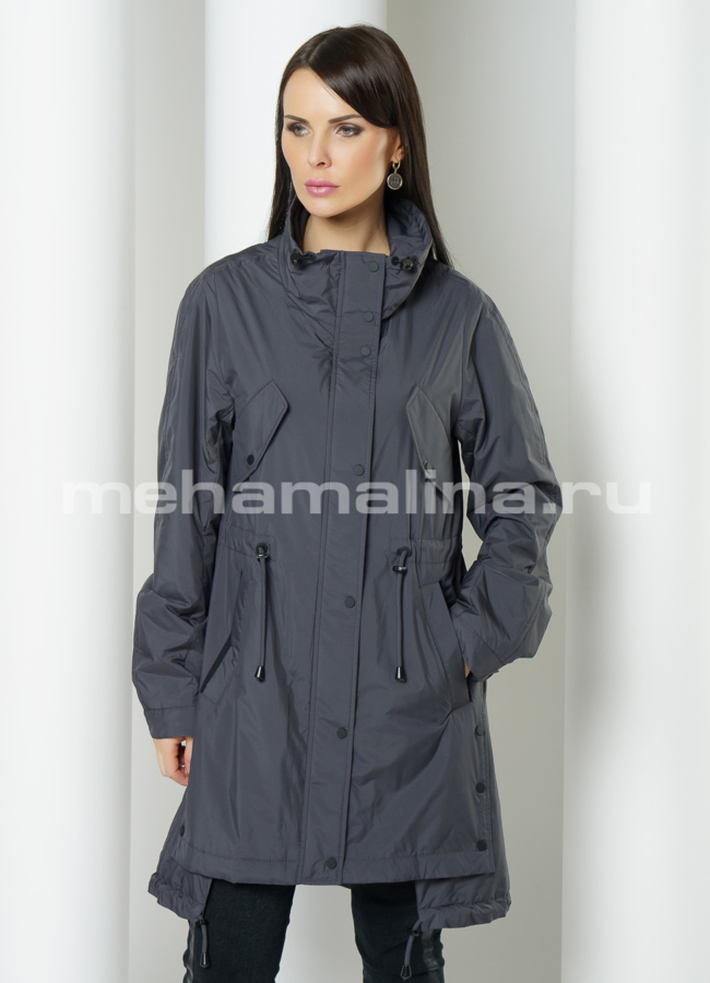 Женская парка в цвете графит модель № 959 в рассрочку