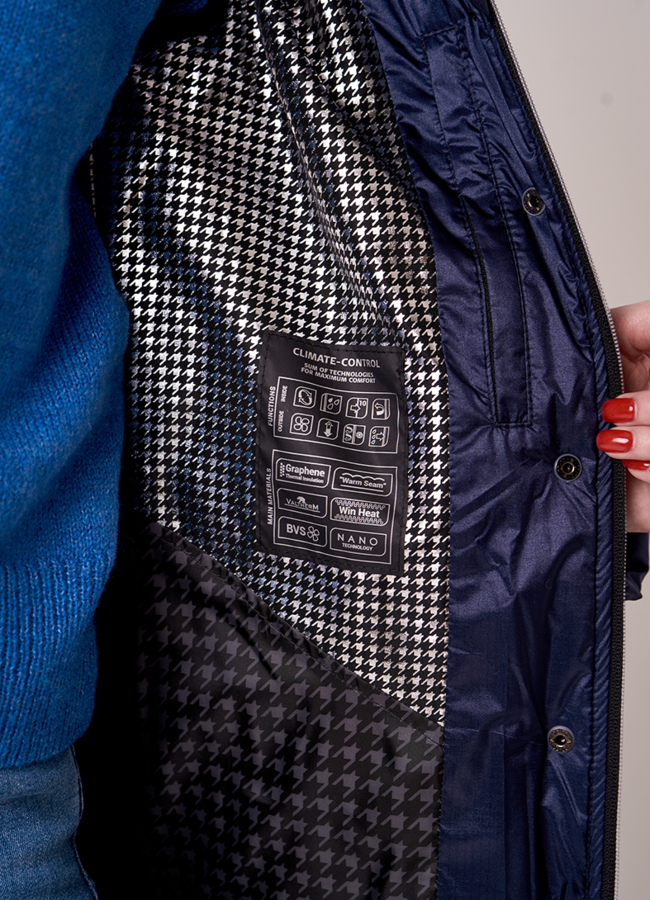 Удлиненная зимняя куртка модель № 3173 в кредит