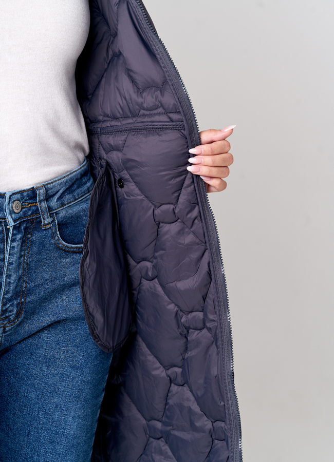 Удлиненное женское пальто  модель № 21583 в кредит