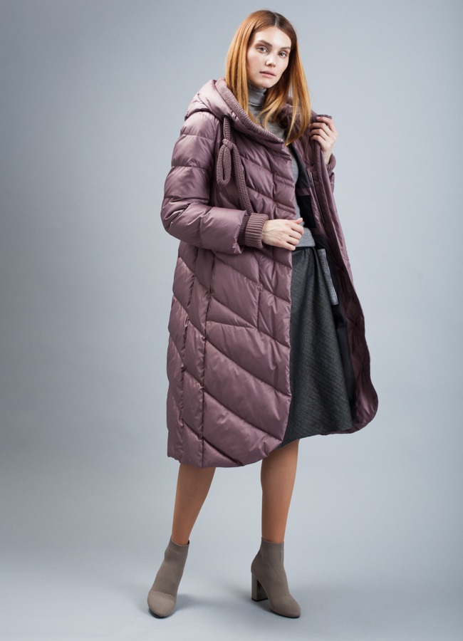 Пуховик на биопухе модель № П-312 универмаг малина