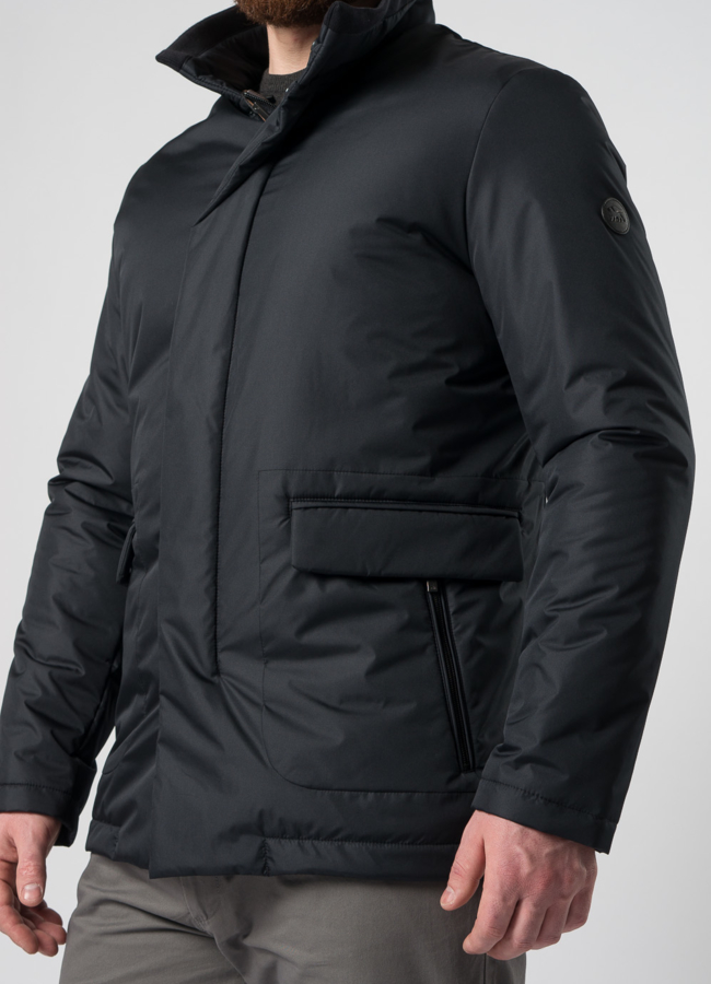 Мужская утепленная куртка синего цвета модель № GRADO универмаг малина