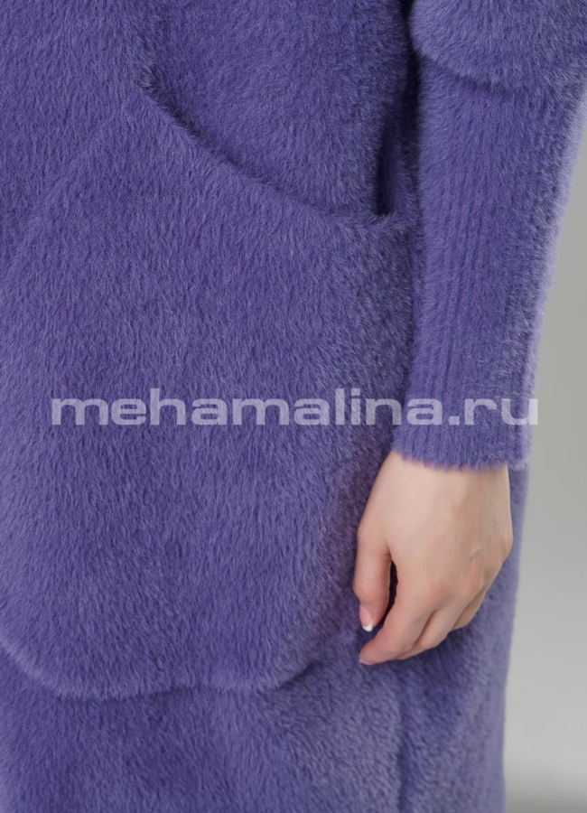 Кардиган oversize фиолетового цвета модель № 20519 универмаг малина