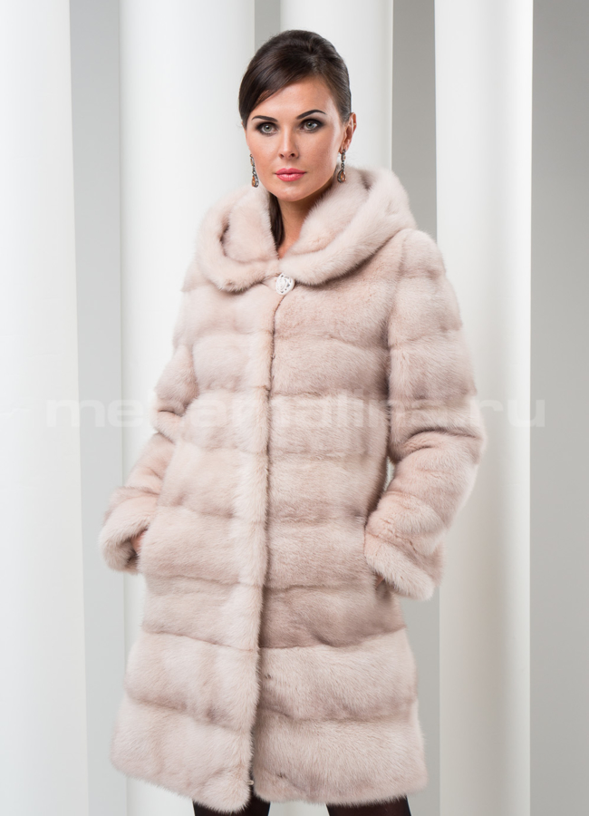 Шуба из норки цвет 