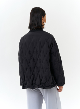 Женская куртка бомбер черного цвета