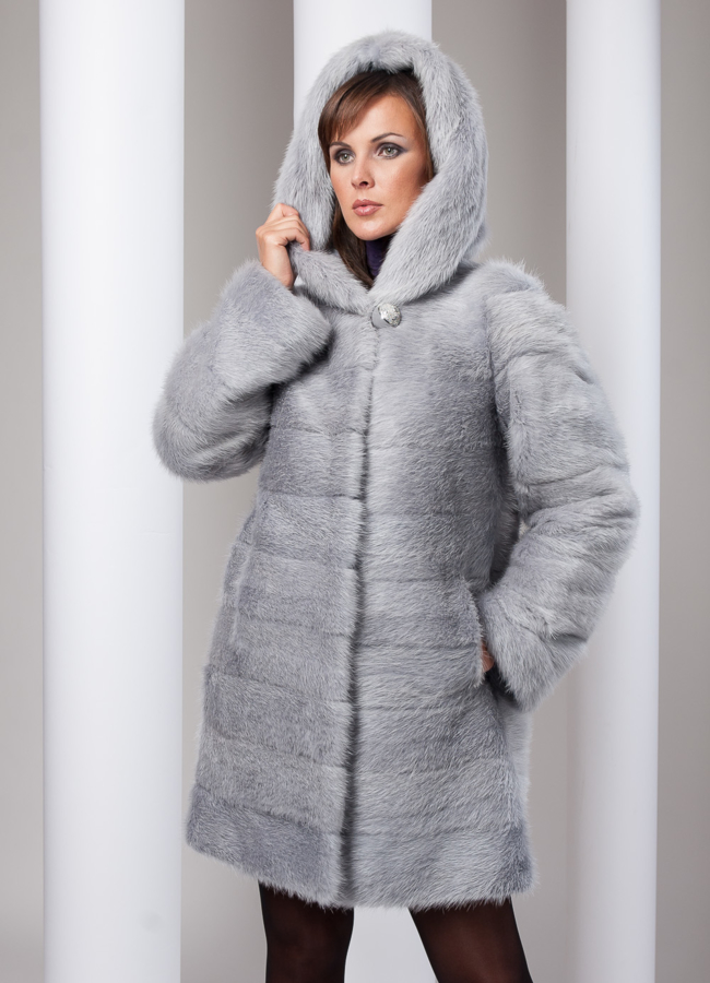 Шуба из нутрии модель № S-64 в кредит