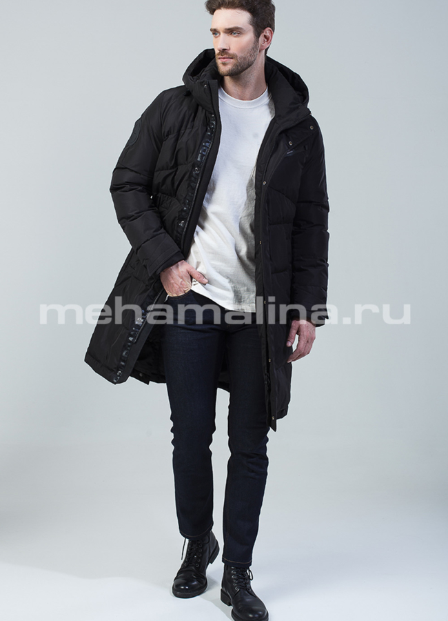 Пуховик зимний удлиненный модель № КМ-53 универмаг малина