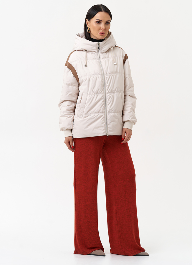 Женская утепленная куртка с капюшоном модель № 29944 универмаг малина