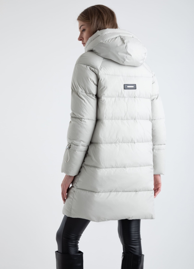 Пуховик женский с капюшоном  модель № 25519 в рассрочку