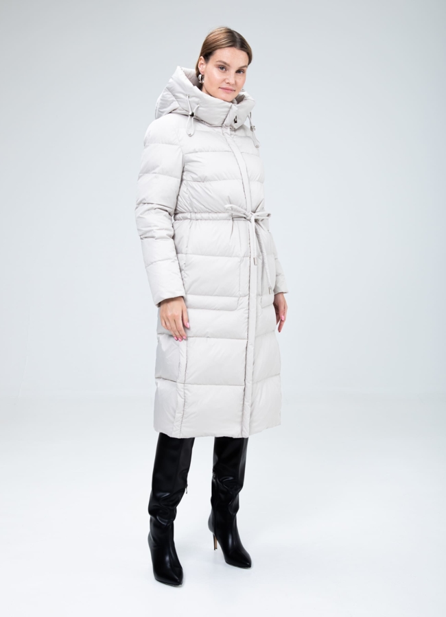 фото Женский пуховик с капюшоном  модель № 25512