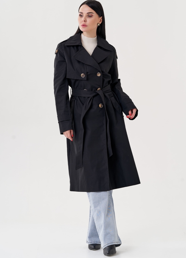 Плащ женский с английским воротником   модель № 24471 в кредит