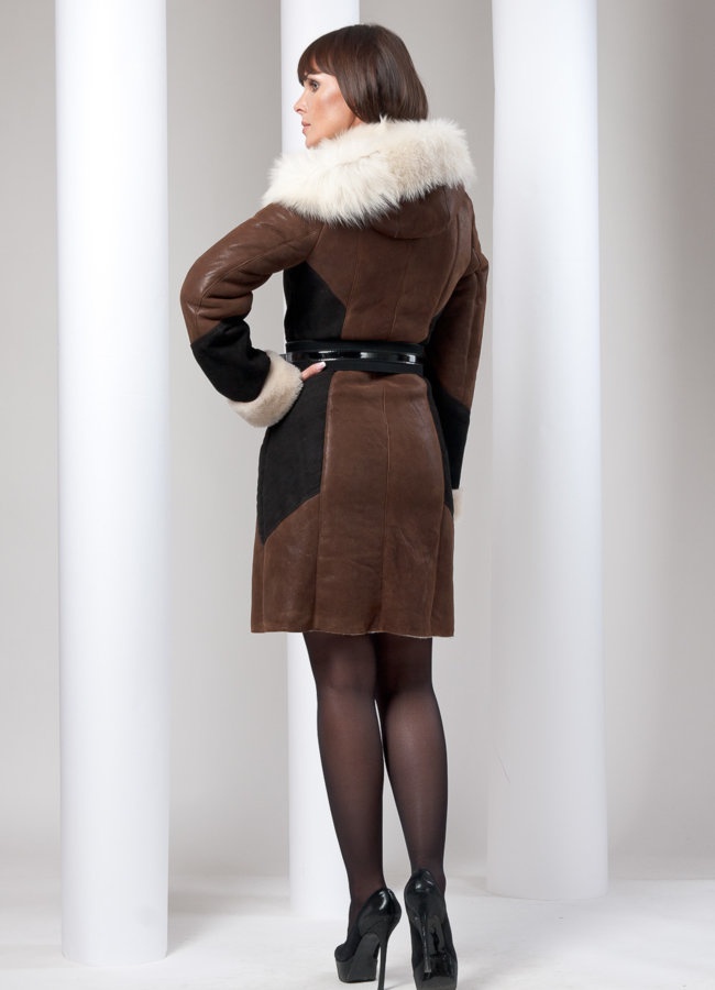 Дубленка в стиле шанель модель № D-3 (ликвидация последних размеров) в кредит