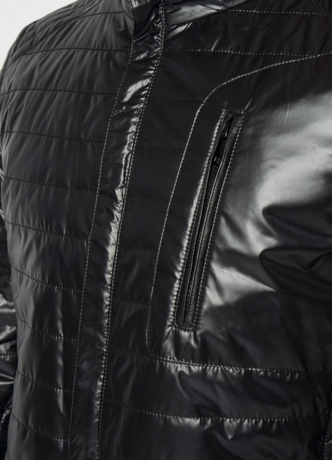 Мужская куртка в черном цвете модель № 21597 универмаг малина